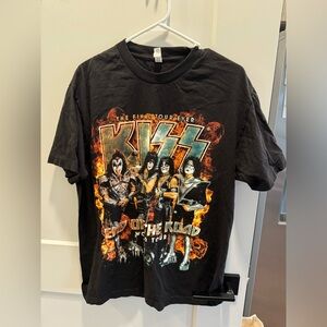 KISS Band concert tour shirt